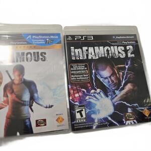 Playstation 3 (PS3) inFAMOUS Game Package / Infamous Original and Second one